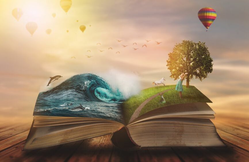 Картина на холсте Волшебная книга, арт hd2069901