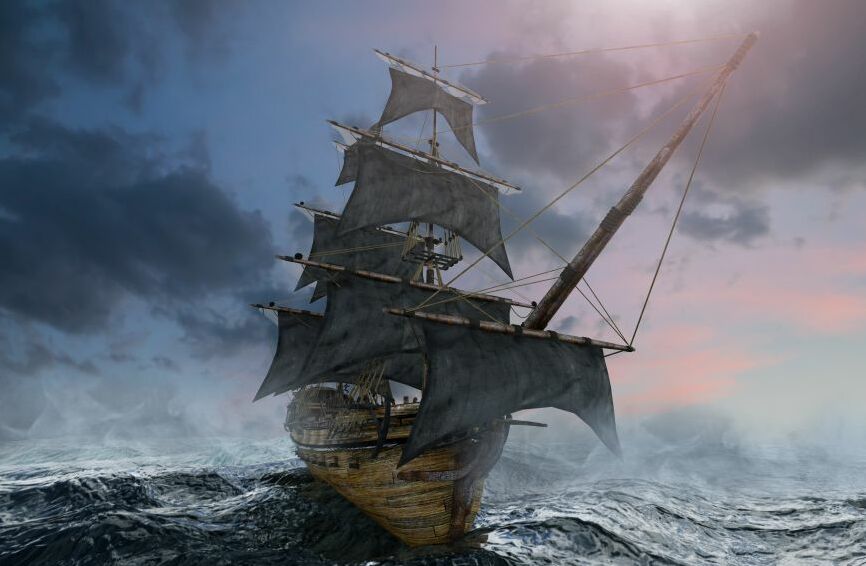 Картина на холсте штормовое море, арт hd0938601
