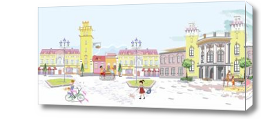 Картина Городская площадь