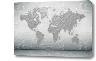 Картина Рельефная карта