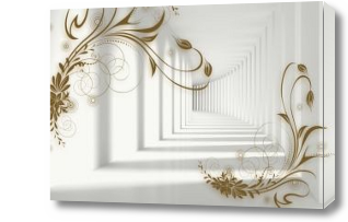 Картина 3D Коридор и вензеля