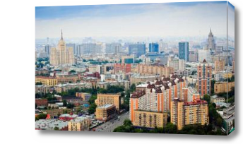 Картина Город в тумане