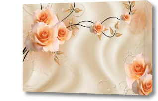 Картина Чайные розы 3D