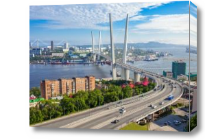 Картина Мост над рекой